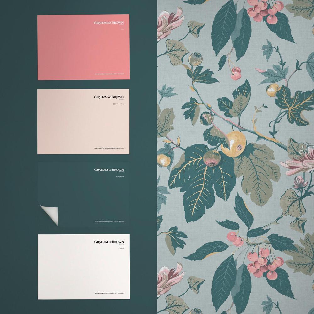 Graham & Brown Craftwork Trail Sky Blue Wallpaper