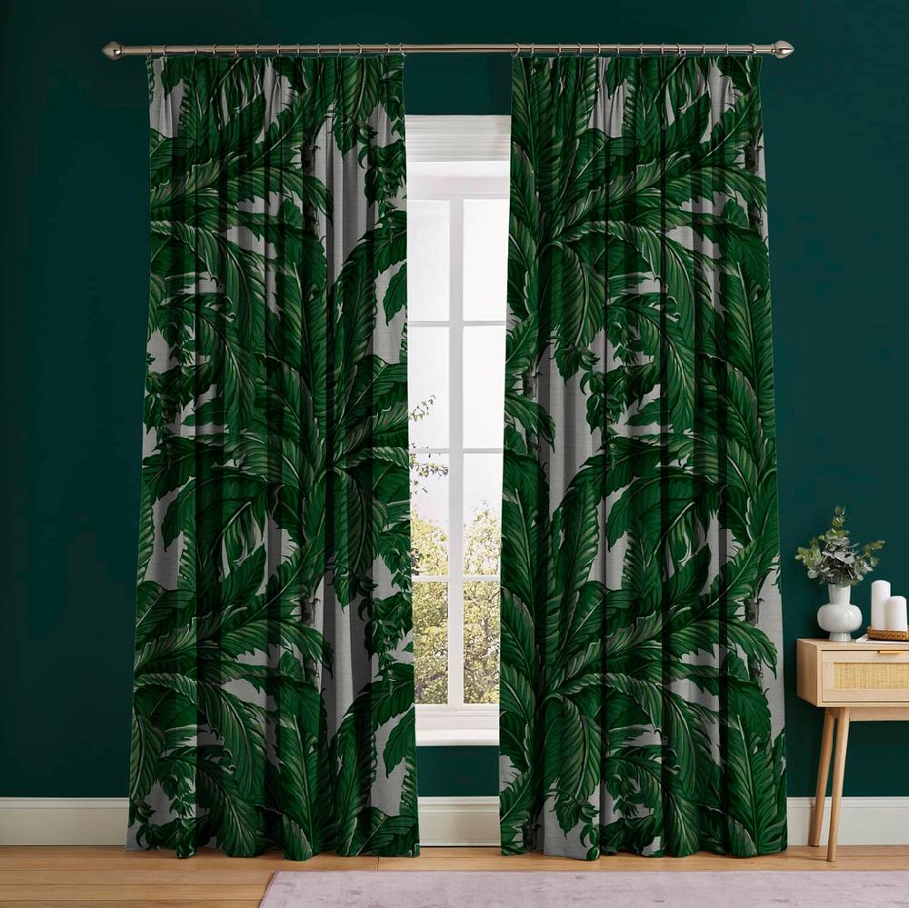 graham & brown Daintree Palm Pearl Curtain