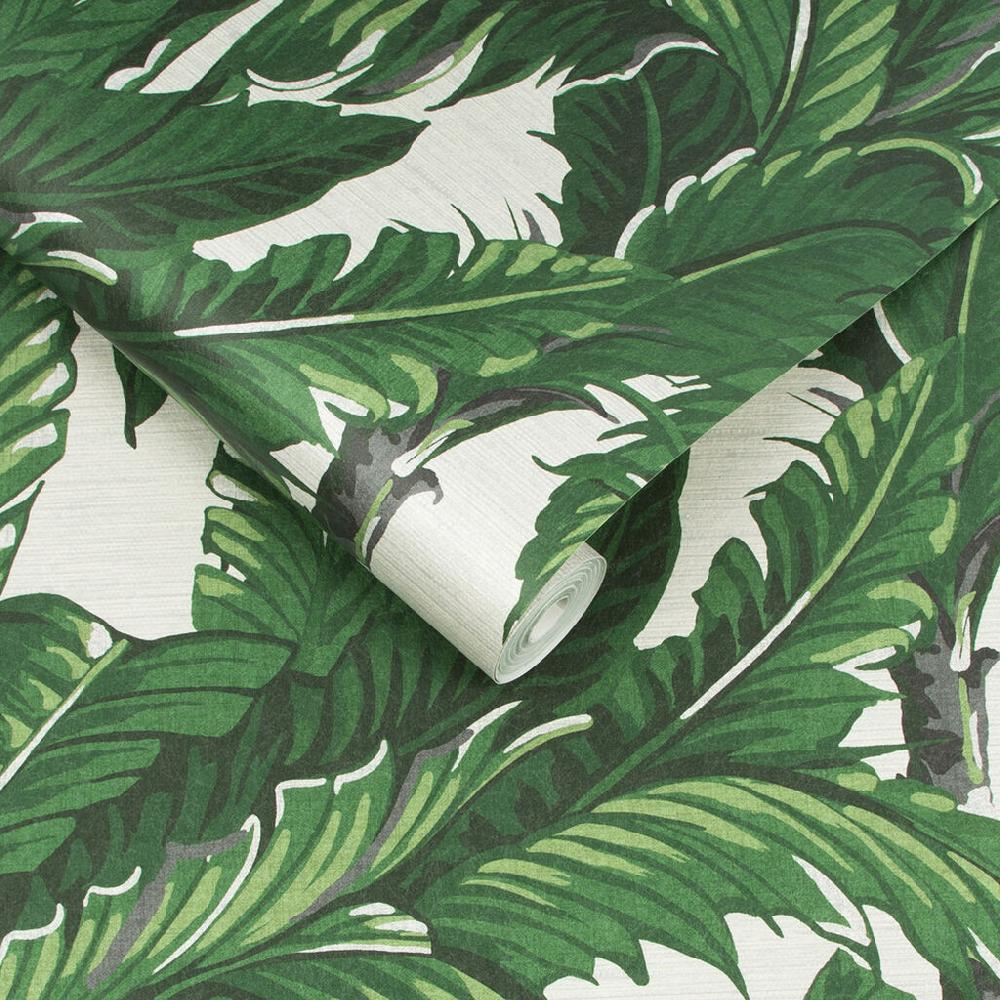 Graham & Brown Daintree Palm Pearl Wallpaper