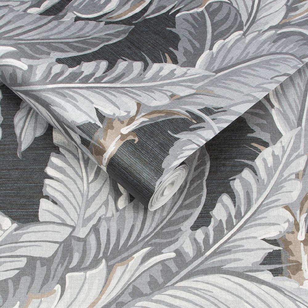 Graham & Brown Daintree Palm Sterling Wallpaper