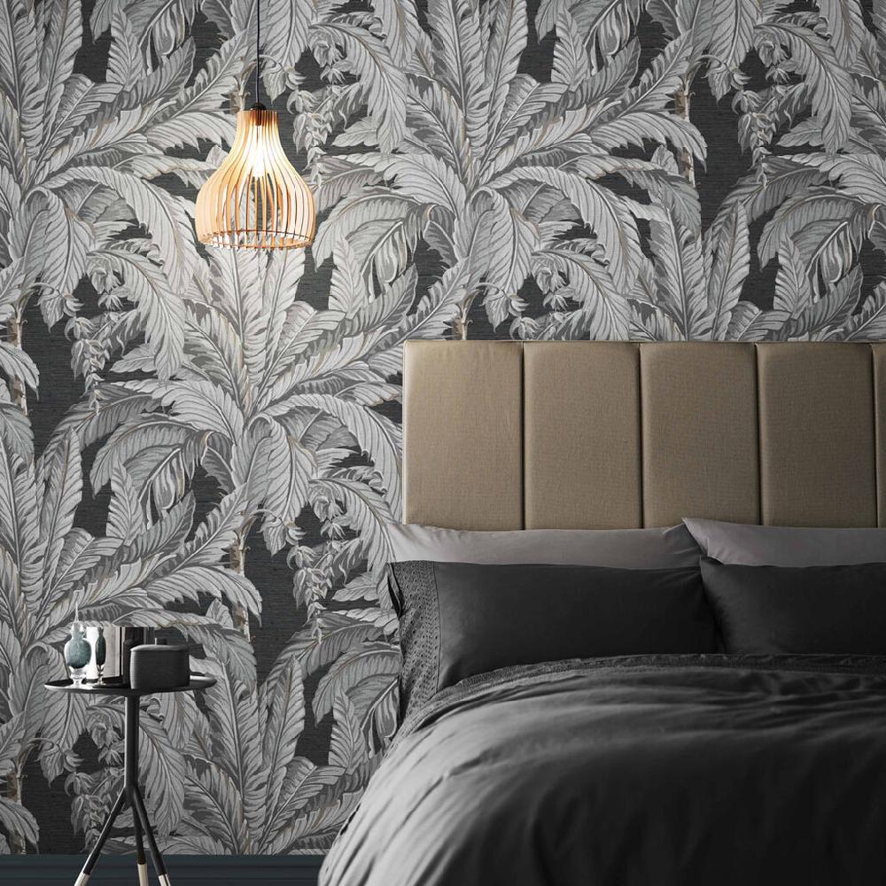 graham & brown Daintree Palm Sterling Wallpaper