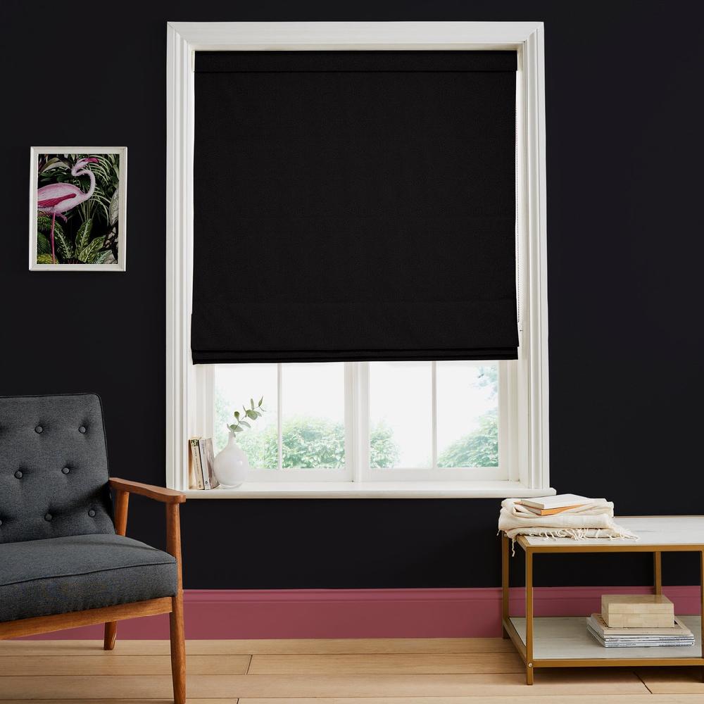 graham & brown Dapple Black Roman Shade
