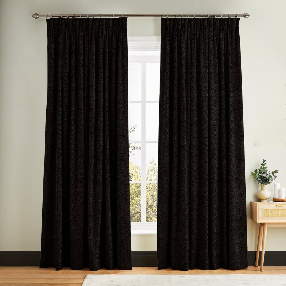 graham & brown Dapple Deep Brown Curtains
