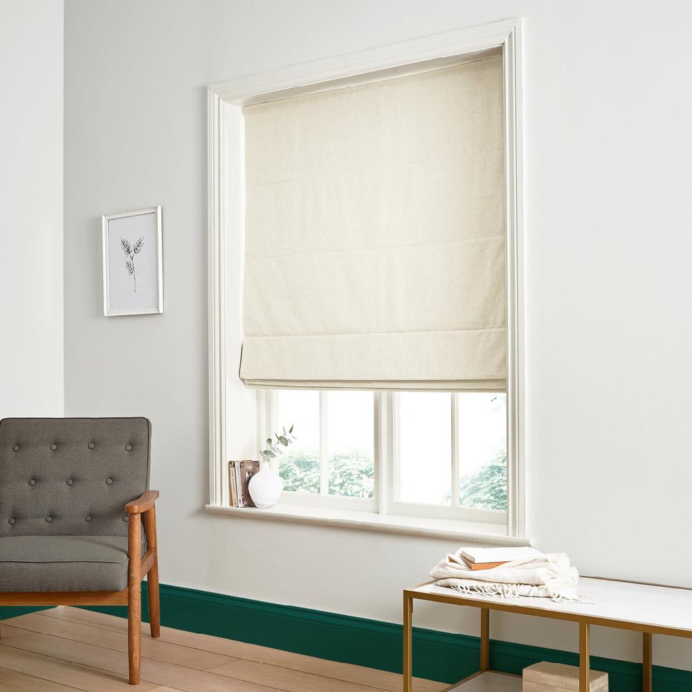graham & brown Dapple Ivory Roman Shade