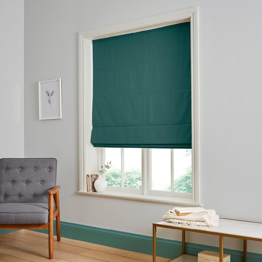 graham & brown Dapple Ocean Roman Shade