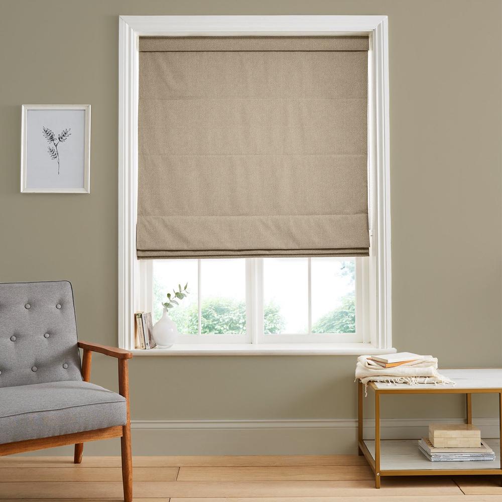 graham & brown Dapple Taupe Roman Shade
