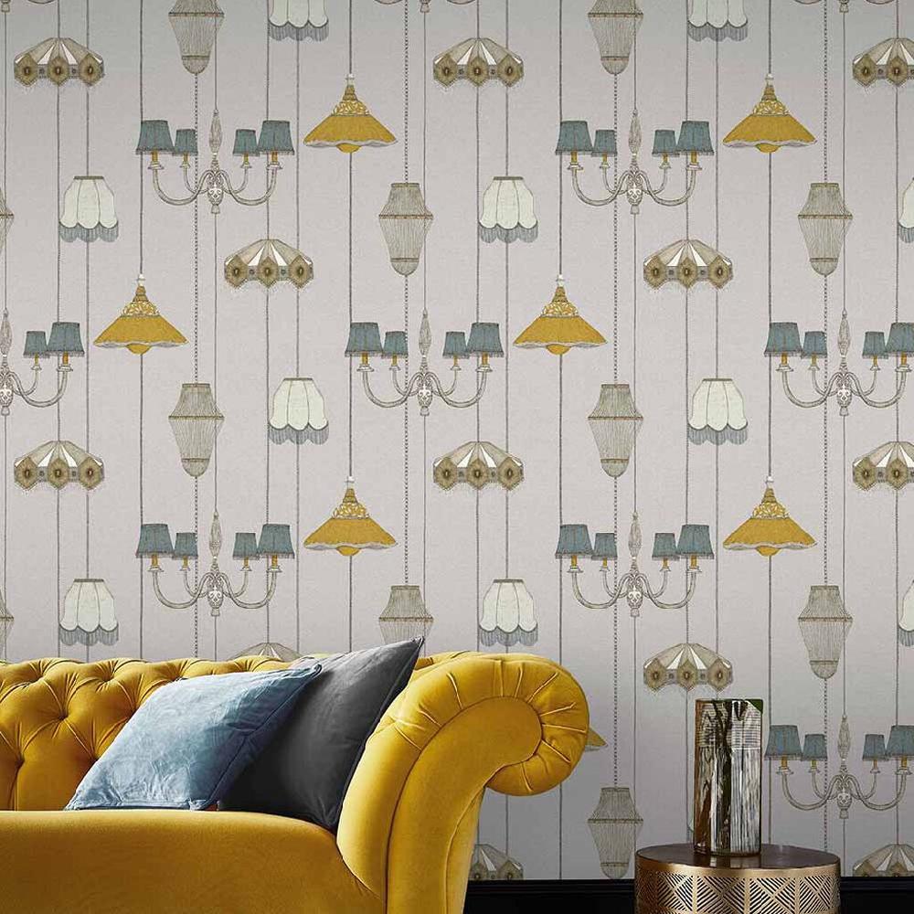 graham & brown Drawing Room Gray Wallpaper