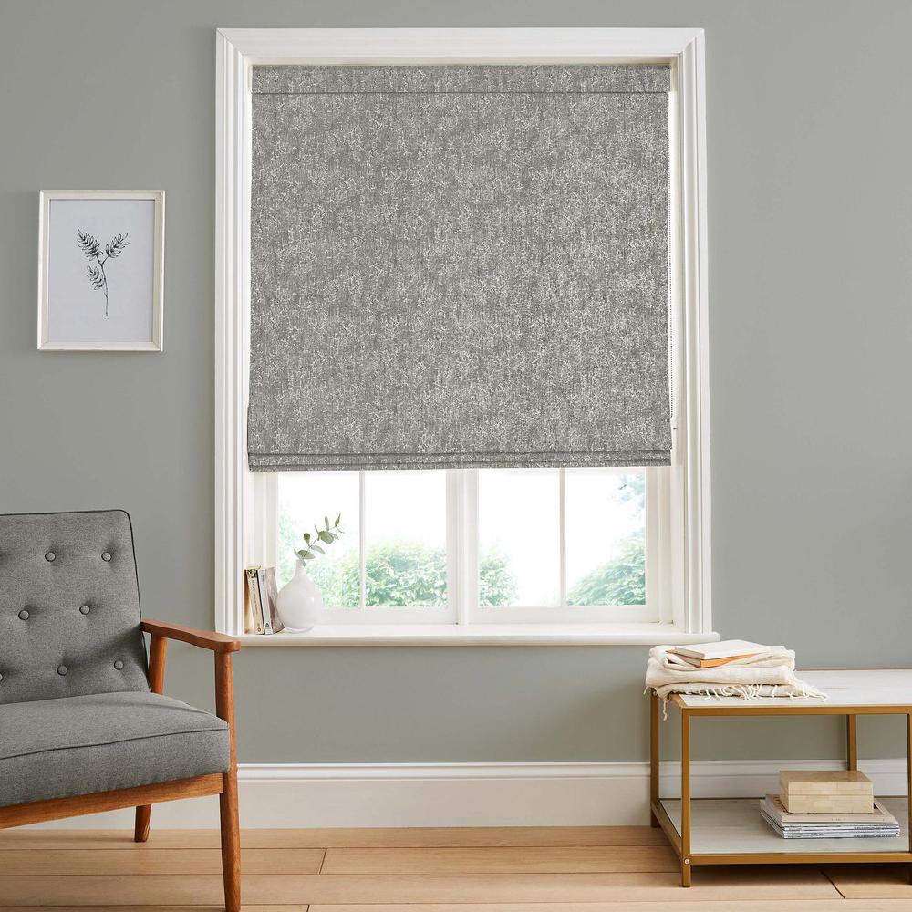 graham & brown Dream Soft Gray Roman Shade