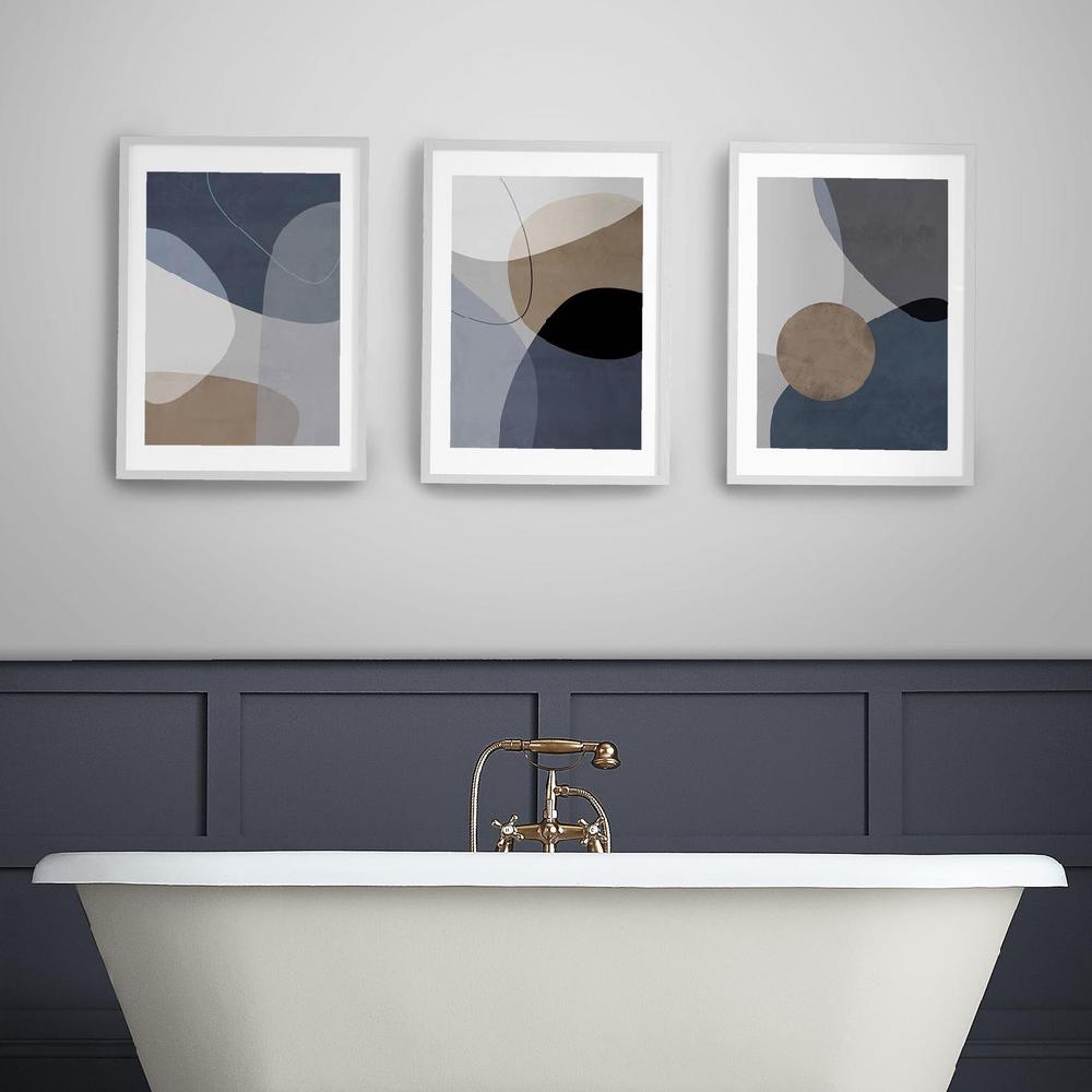 Graham & Brown Dual Tone Roundels I Blue Wall Art