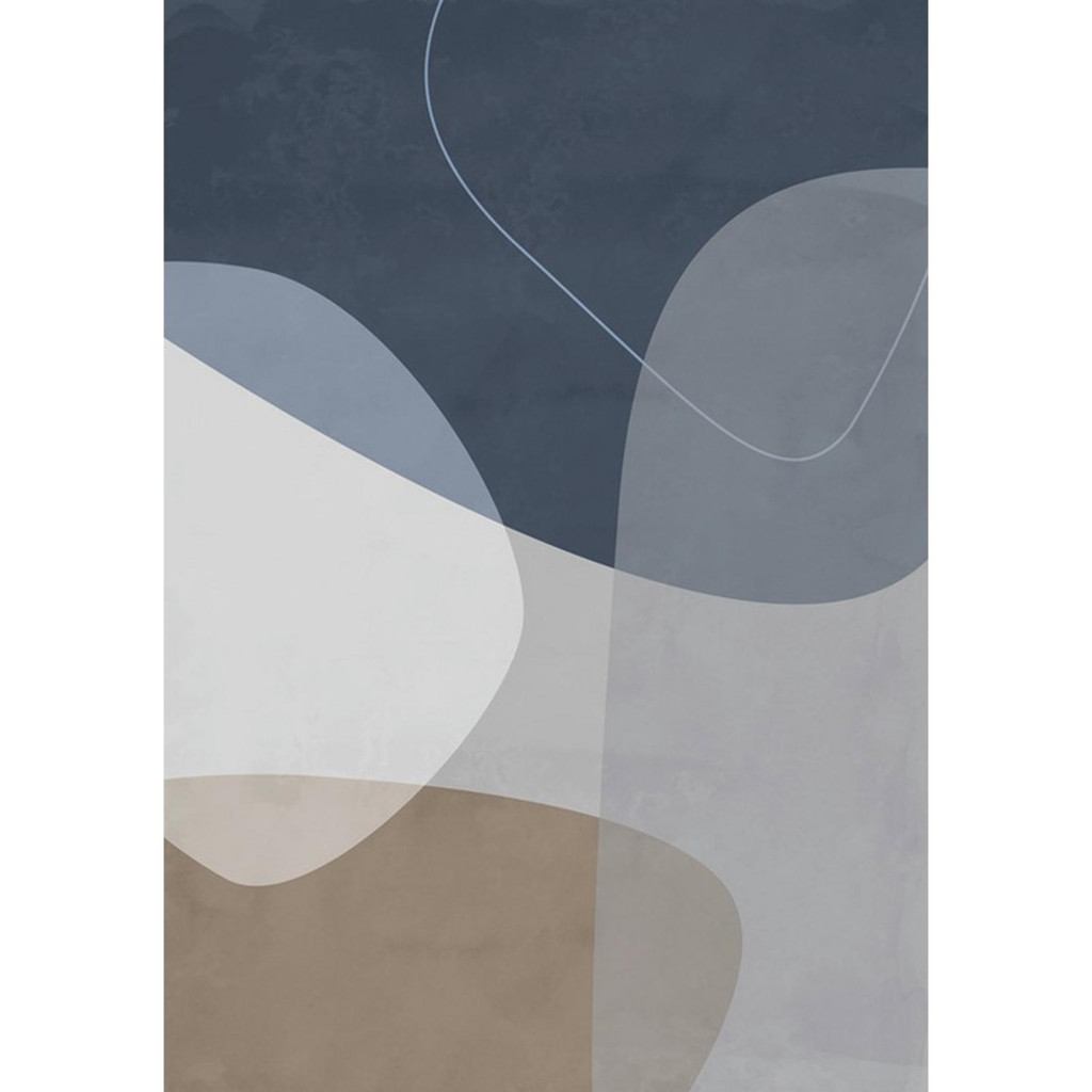 graham & brown Dual Tone Roundels II Blue Wall Art