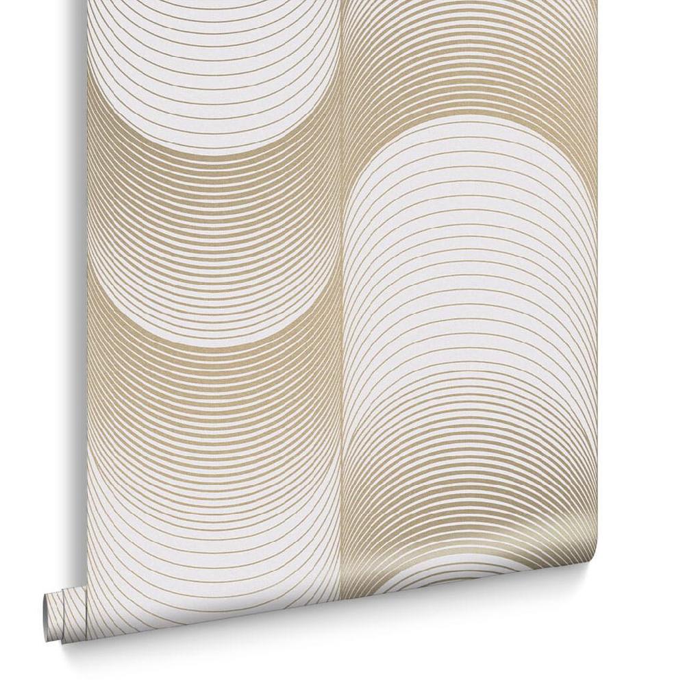 Graham & Brown Eclipse Pearl & Gold Wallpaper