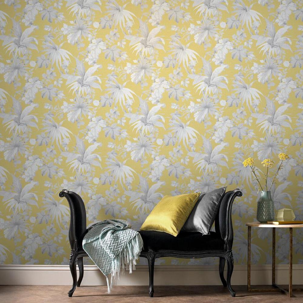 graham & brown Eden Ochre Wallpaper