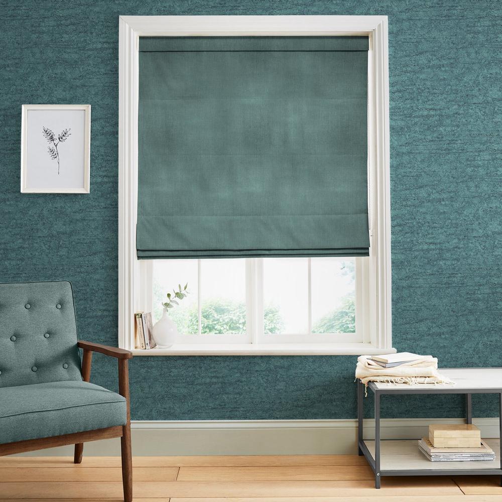 graham & brown Elegance Teal Roman Blind