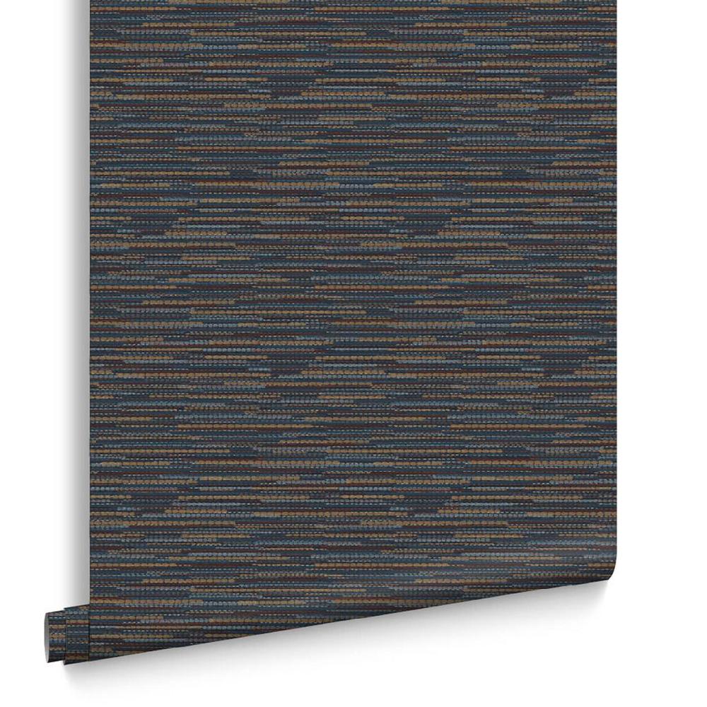 Graham & Brown Empress Grasscloth Navy Wallpaper