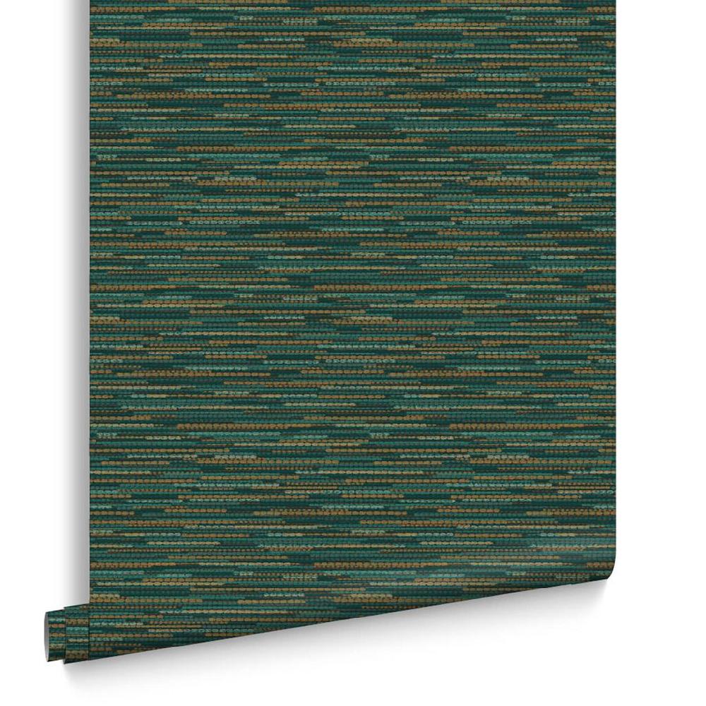 Graham & Brown Empress Grasscloth Teal Wallpaper
