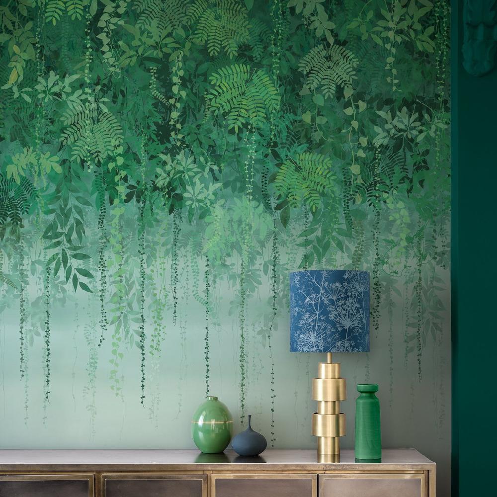 graham & brown Enchanted Vale Emerald Bespoke Mural