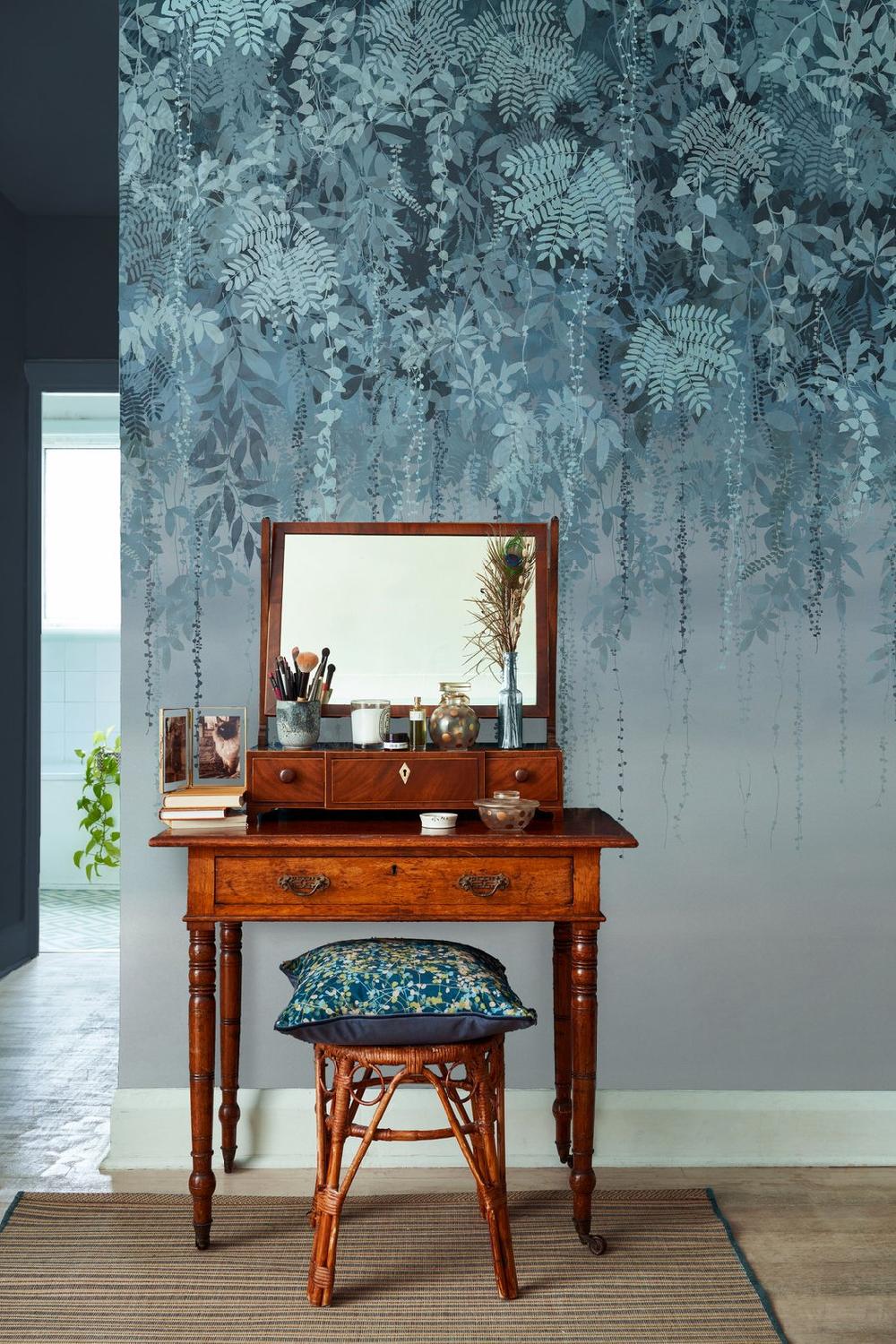 graham & brown Enchanted Vale Midnight Bespoke Mural