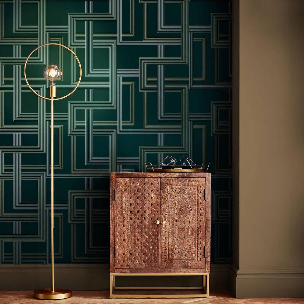 graham & brown Entwine Emerald Wallpaper