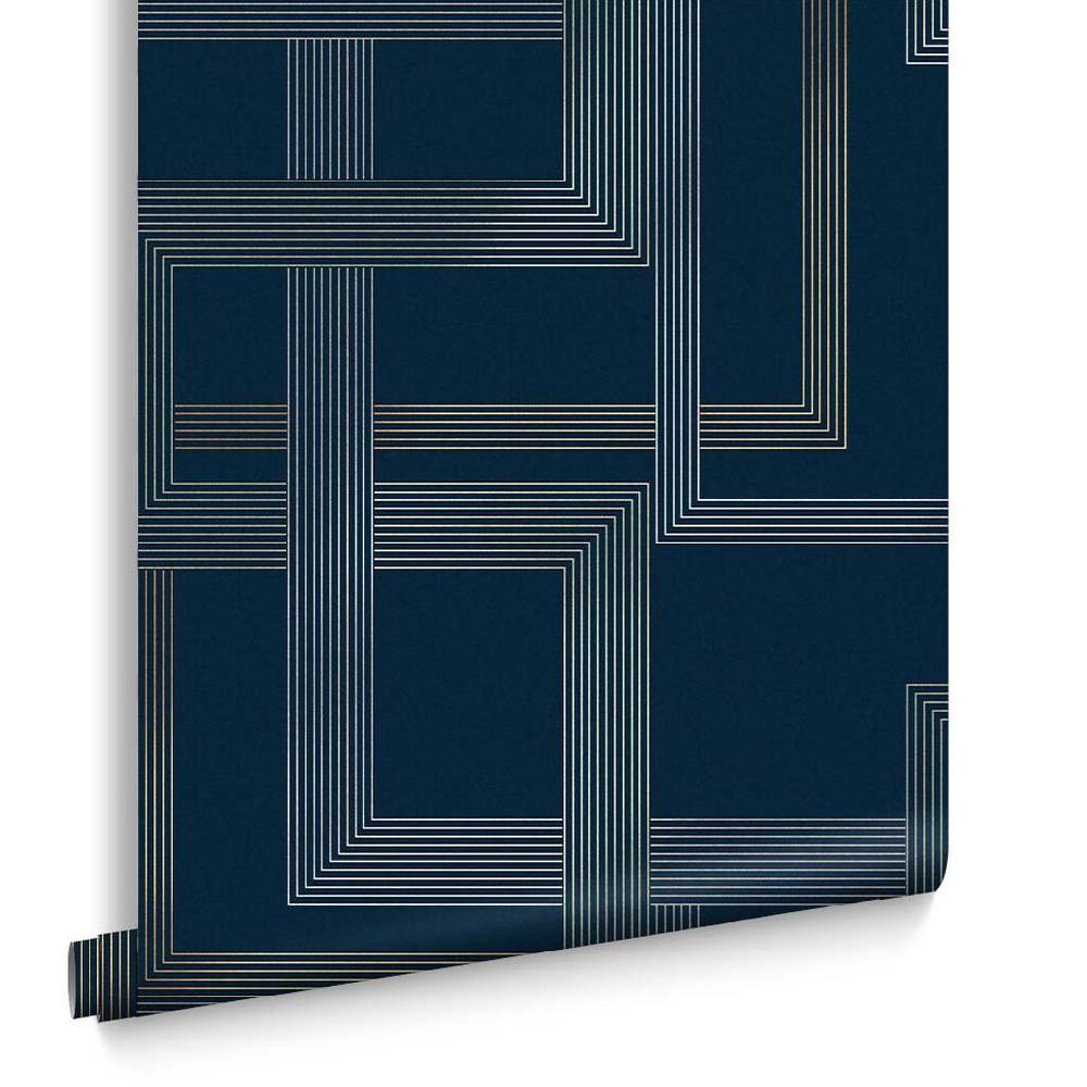 Graham & Brown Entwine Navy Wallpaper