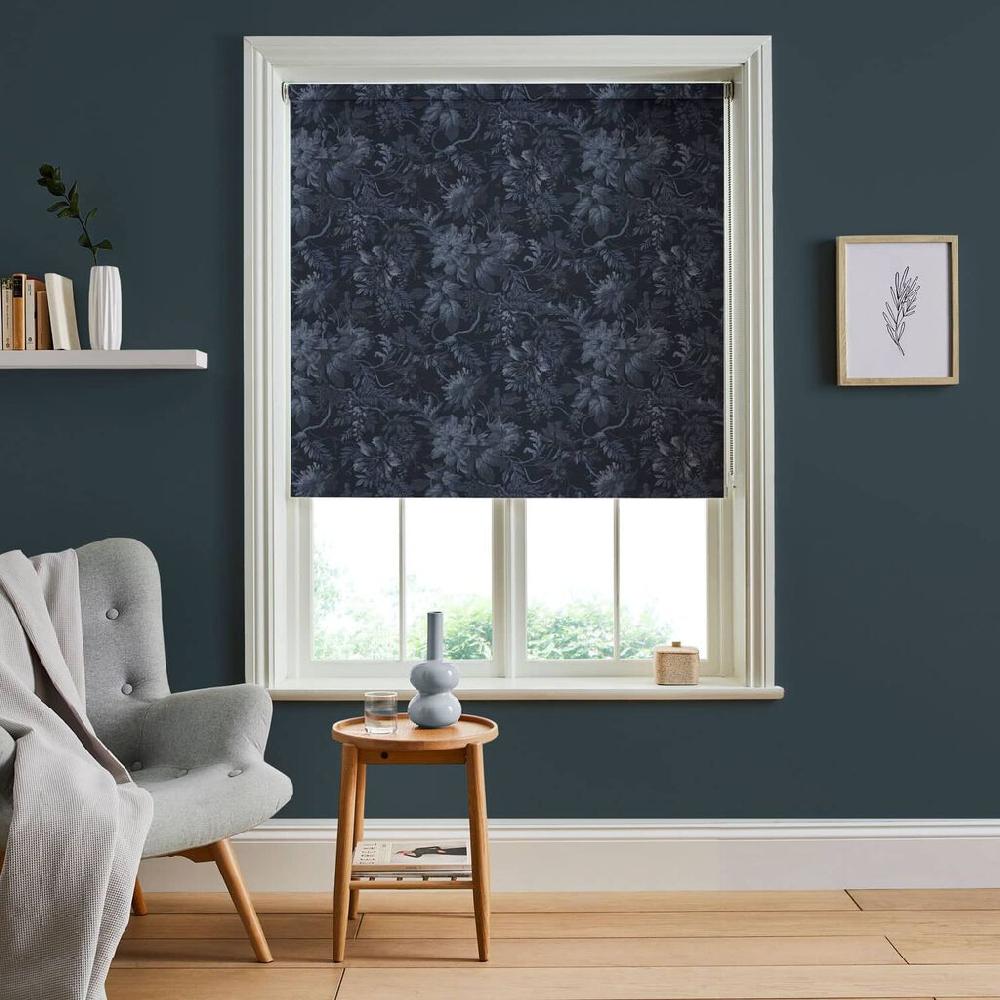 graham & brown Enzia Navy Roller Shade