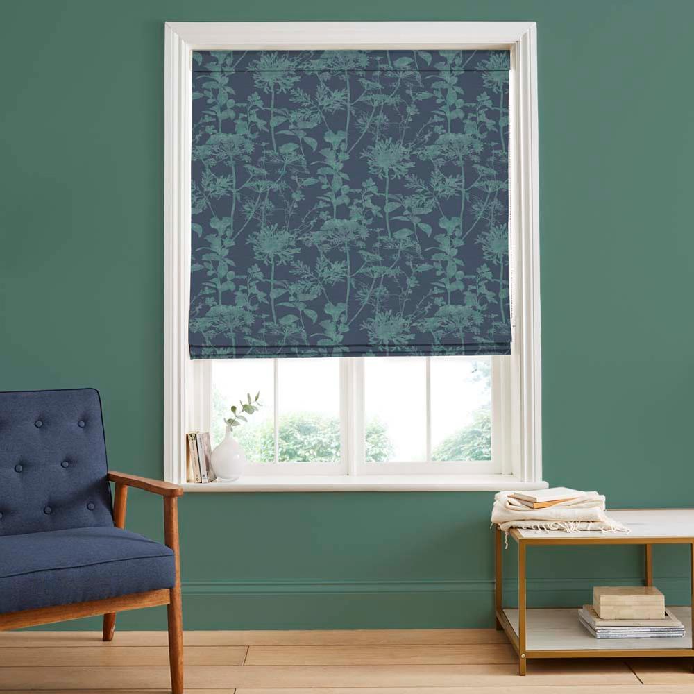 graham & brown Esther Teal Roman Shade