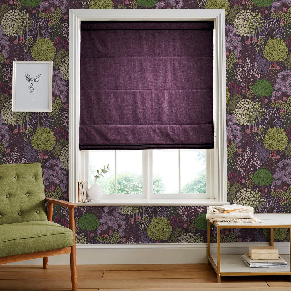 graham & brown Ethereal Amethyst Roman Shade