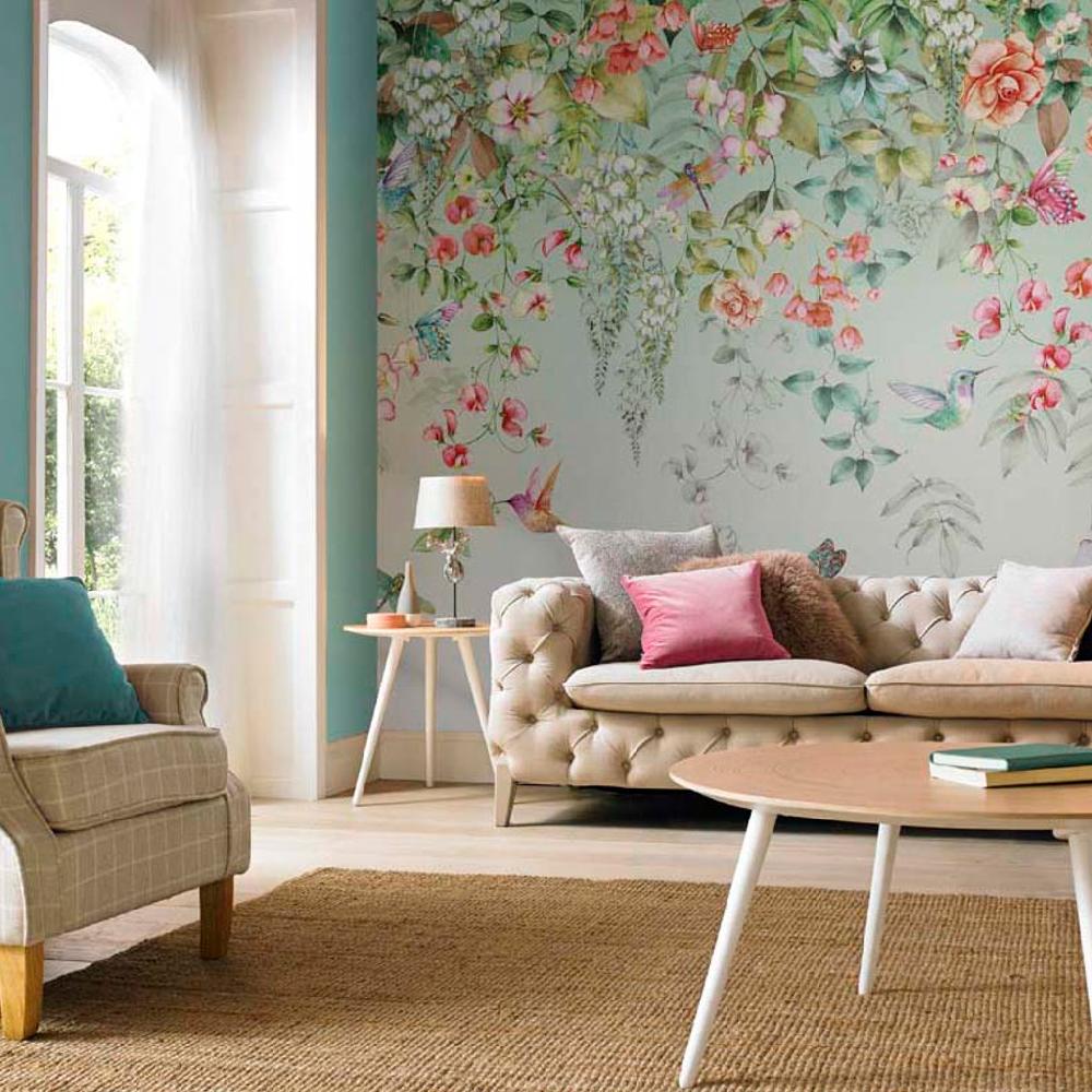 graham & brown Ethereal Flora Dawn Bespoke Mural