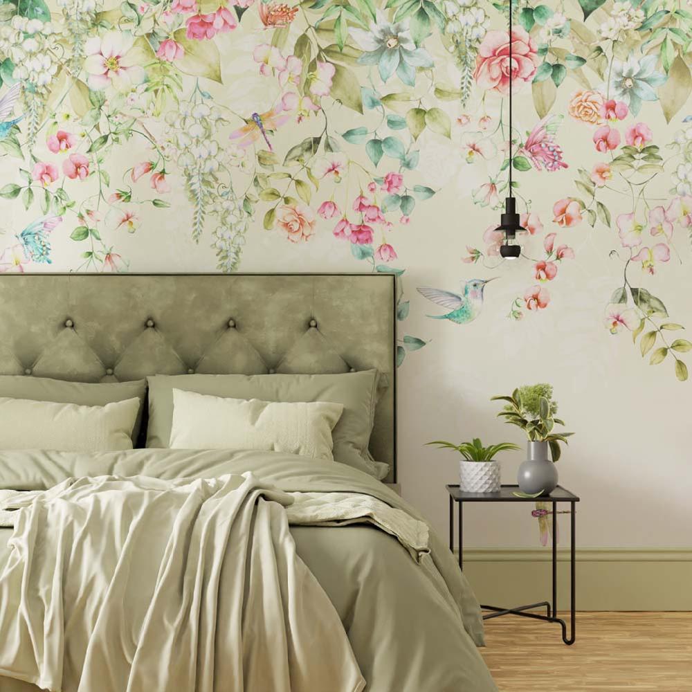 graham & brown Ethereal Floral Viridis Bespoke Mural