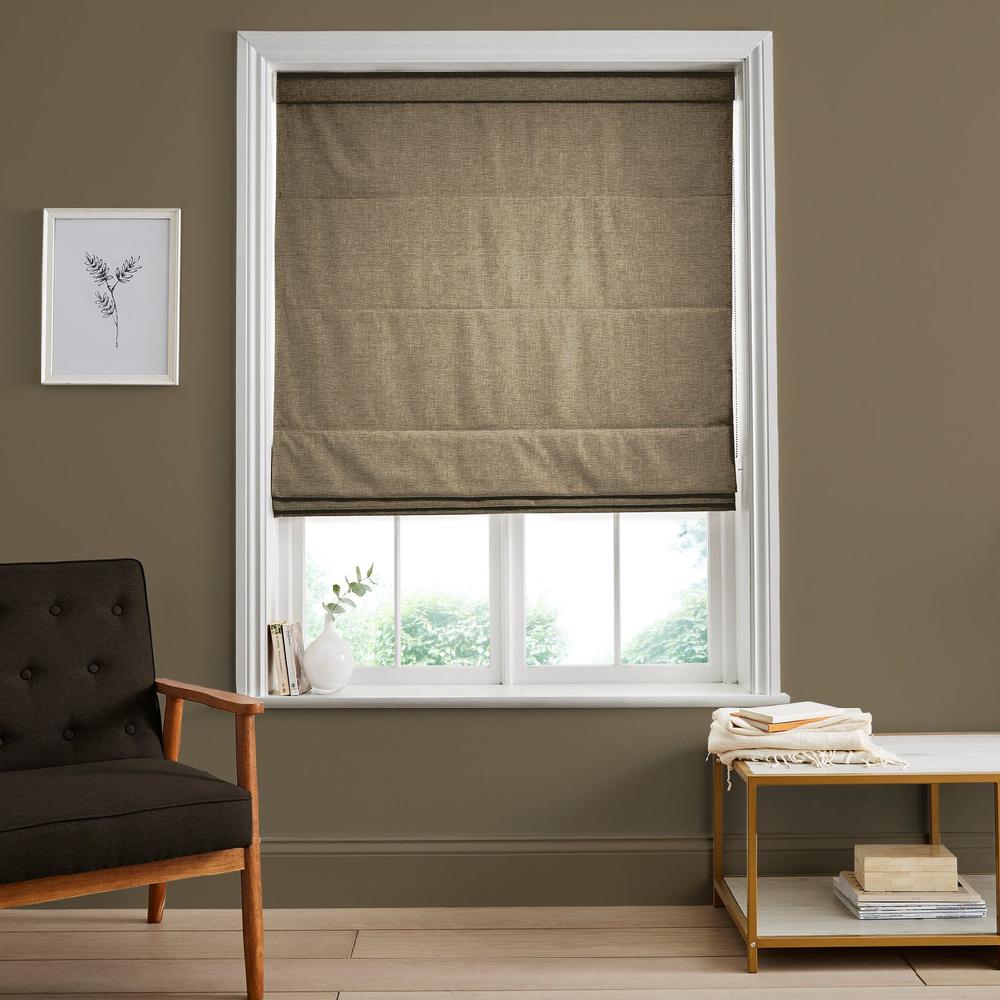 graham & brown Ethereal Mocha Roman Shade