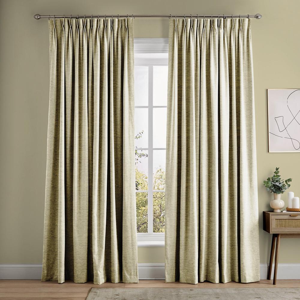 graham & brown Ethereal Pale Gold Curtains