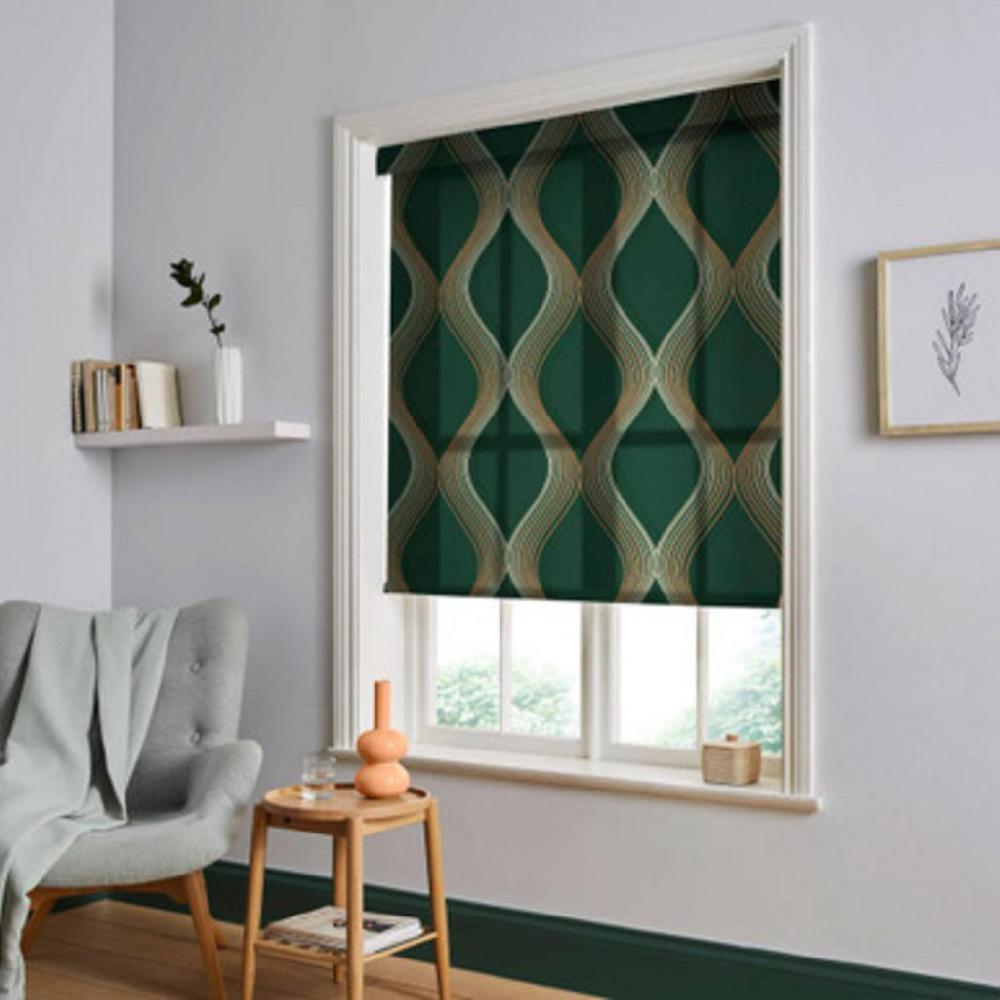 graham & brown Euphoria Emerald Roller Shade