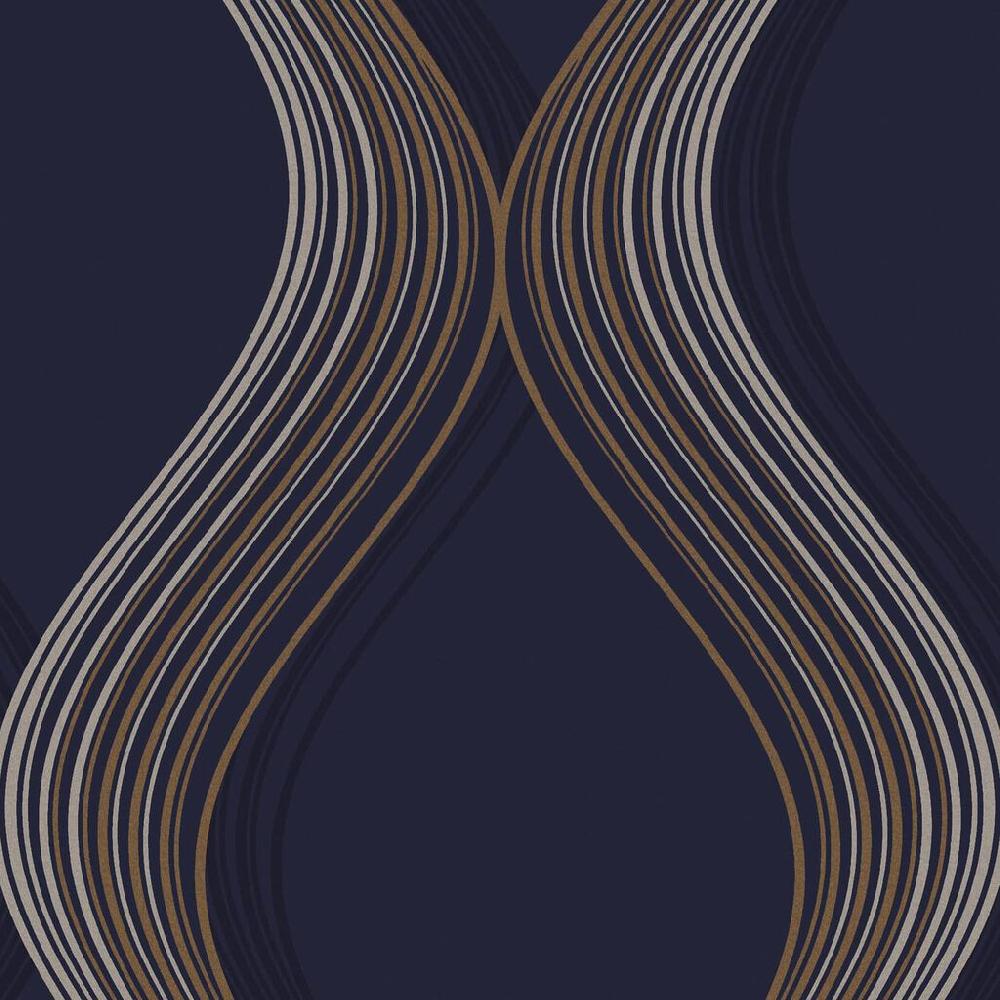 Graham & Brown Euphoria Navy Wallpaper