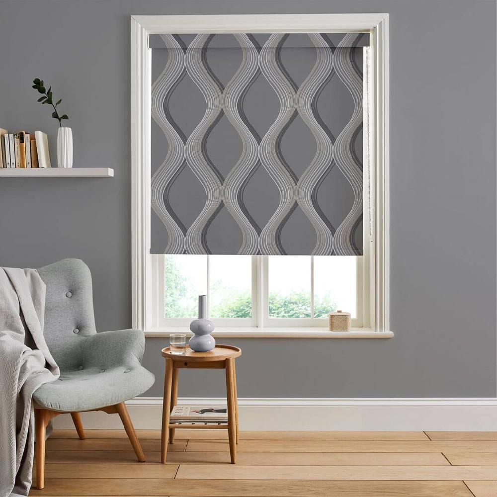 graham & brown Euphoria Slate Roller Shade