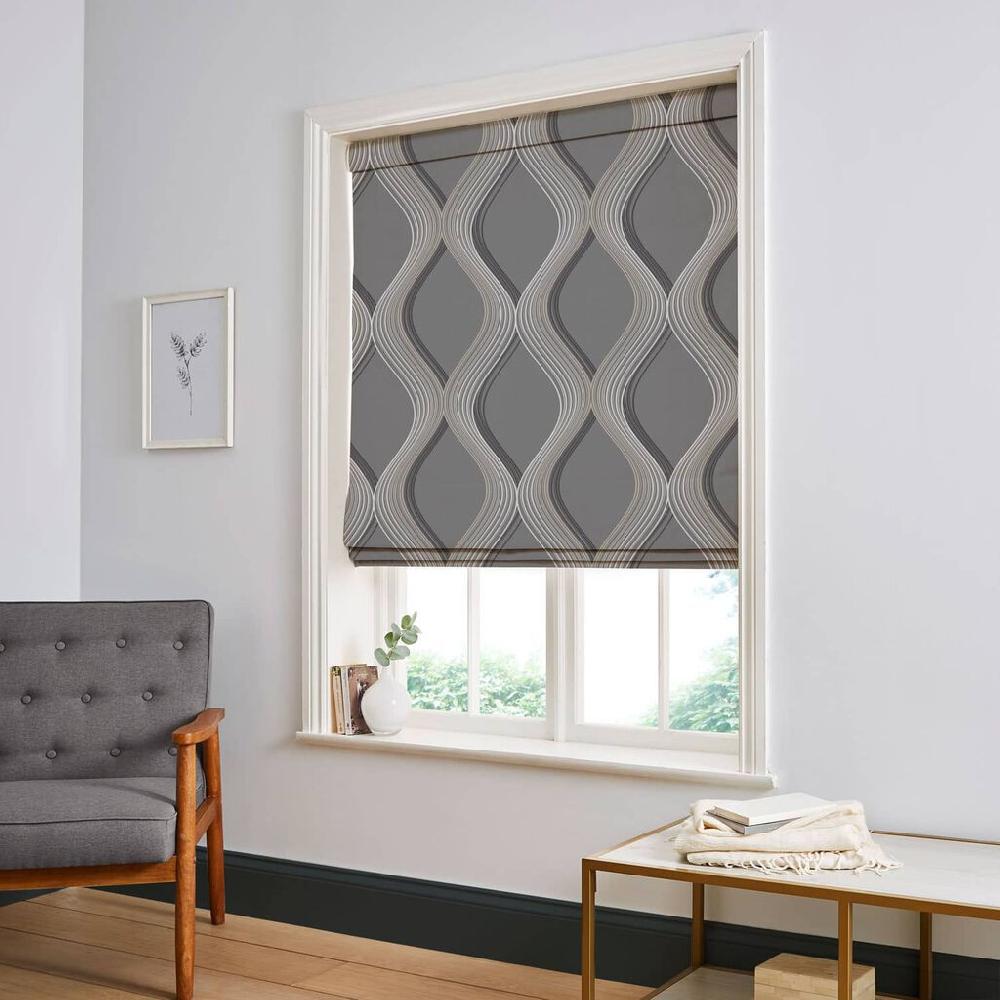 graham & brown Euphoria Slate Roman Shade