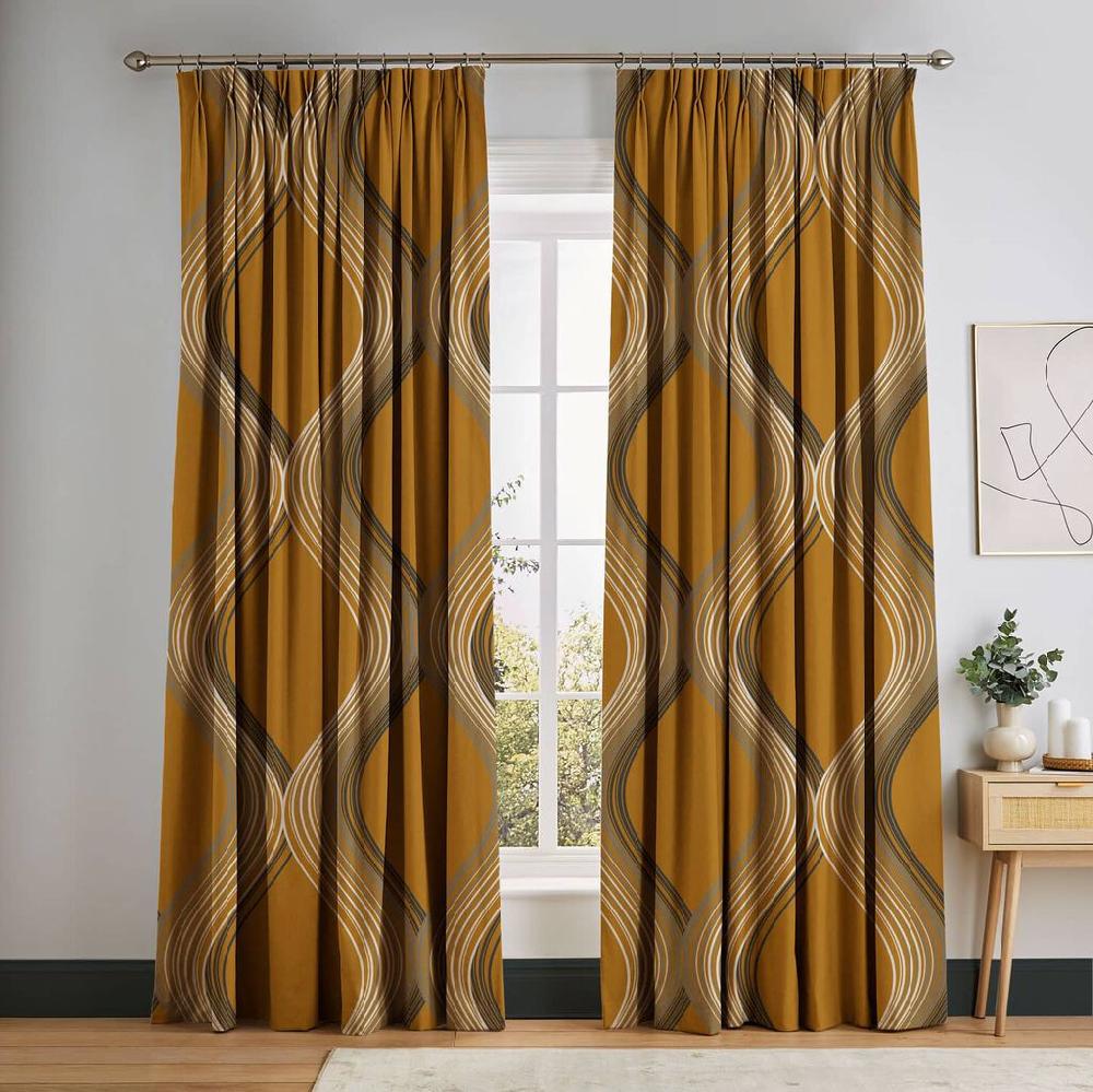 graham & brown Euphoria Yellow Curtains