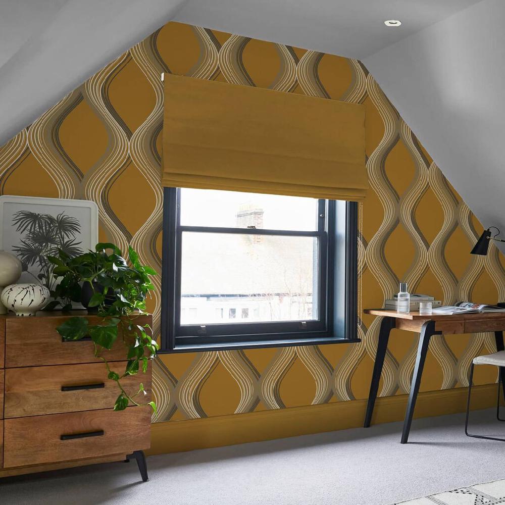graham & brown Euphoria Yellow Wallpaper