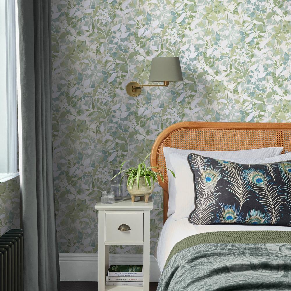 graham & brown Fleur Sage Wallpaper