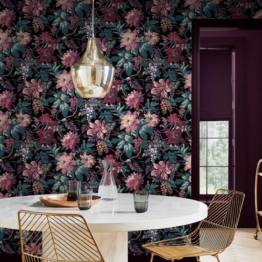 graham & brown Florenzia Nightshade Wallpaper
