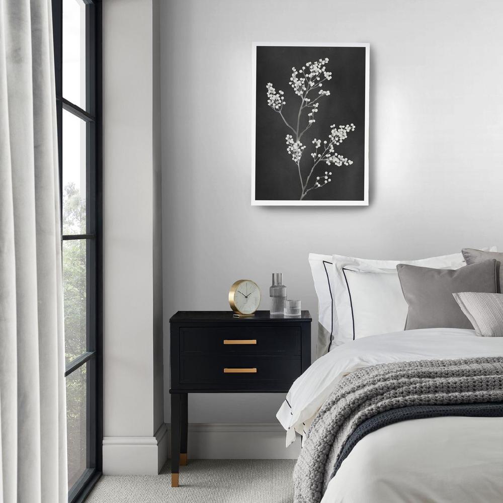 Graham & Brown Flower Press Black Wall Art