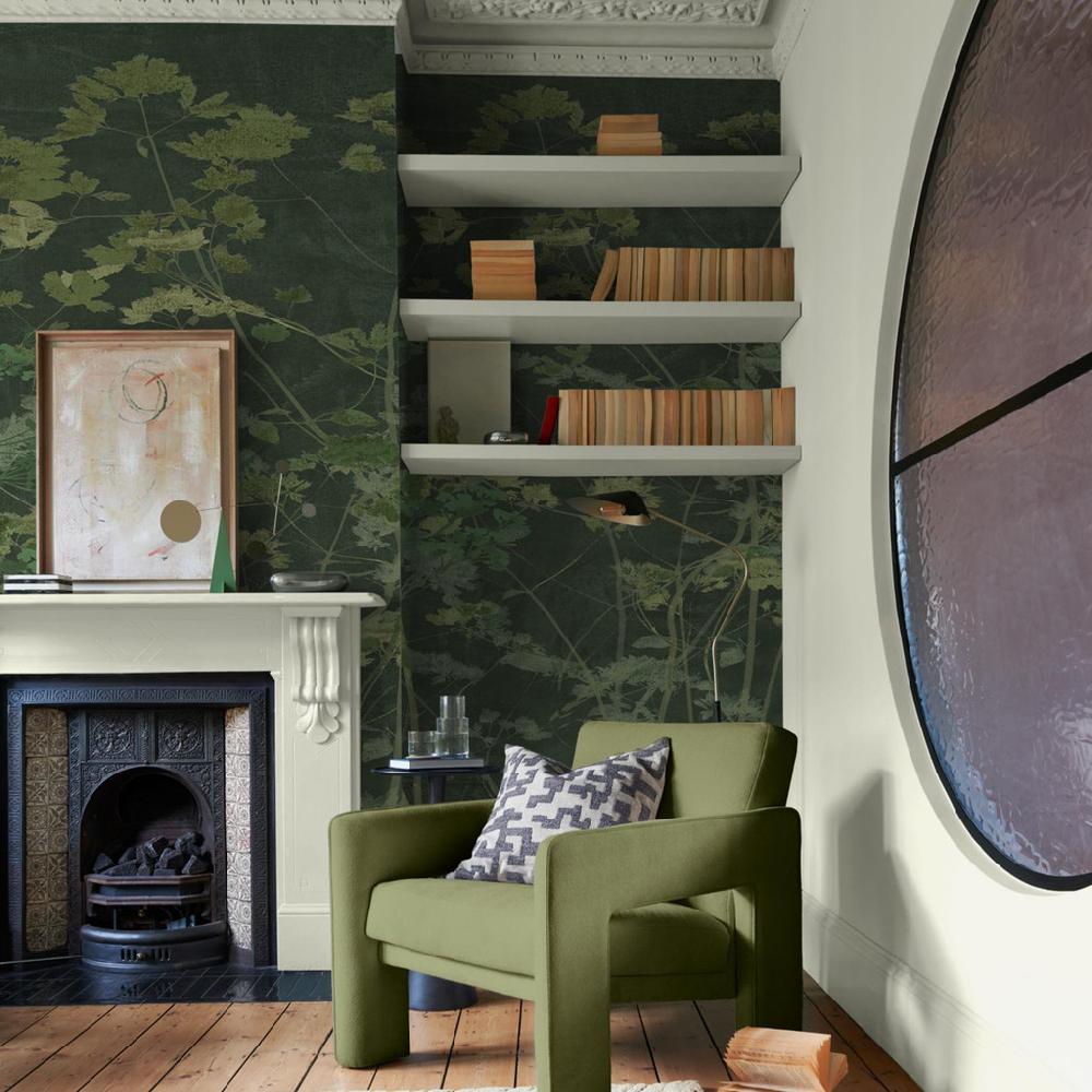 graham & brown Flower Press Emerald Mural