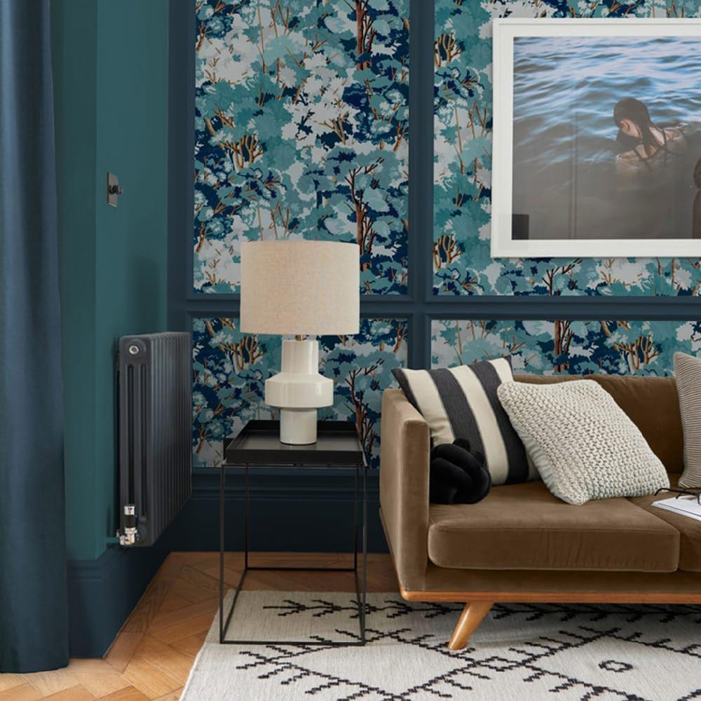 graham & brown Folklore Tree Blue Wallpaper
