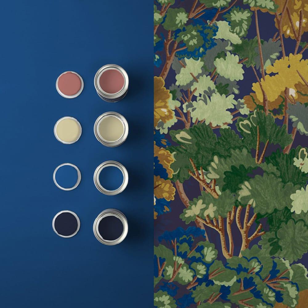 Graham & Brown Folklore Tree Midnight Wallpaper