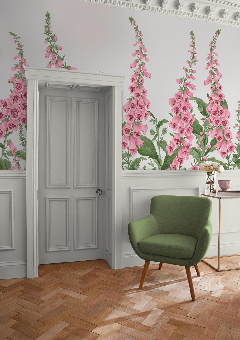 Graham & Brown Foxglove Day Mural