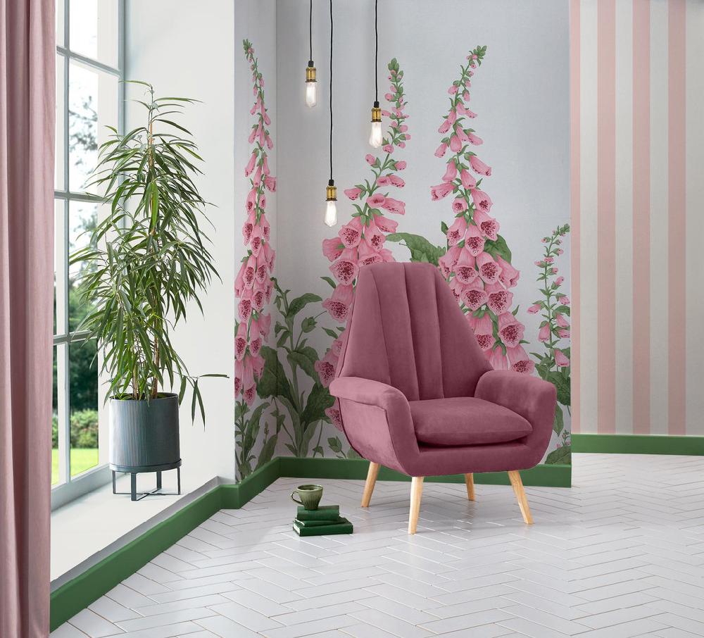 Graham & Brown Foxglove Day Mural