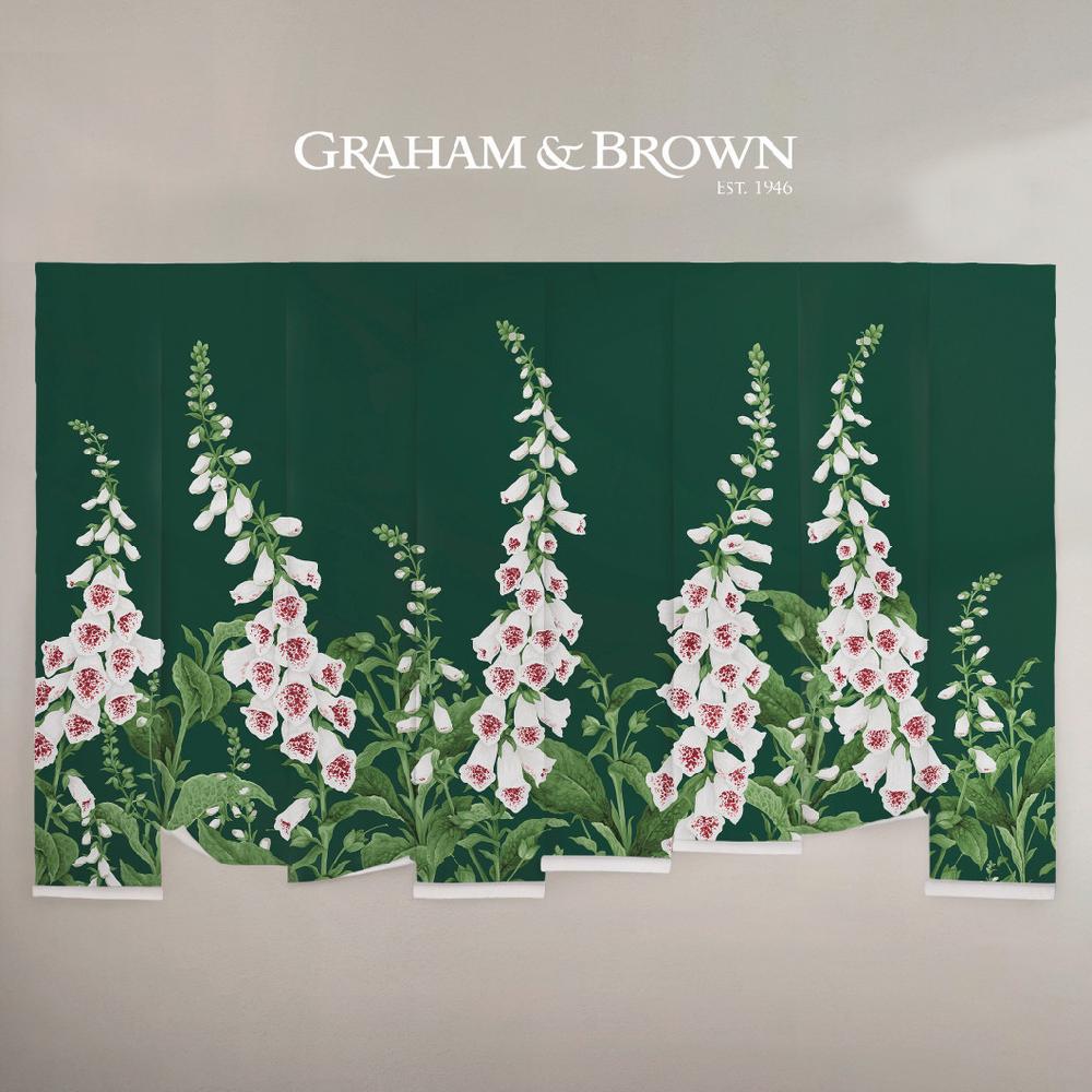 Graham & Brown Foxglove Emerald Mural