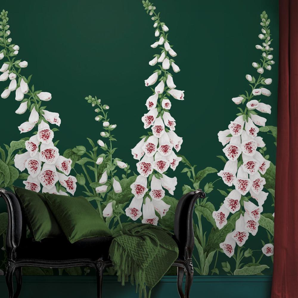 graham & brown Foxglove Emerald Mural