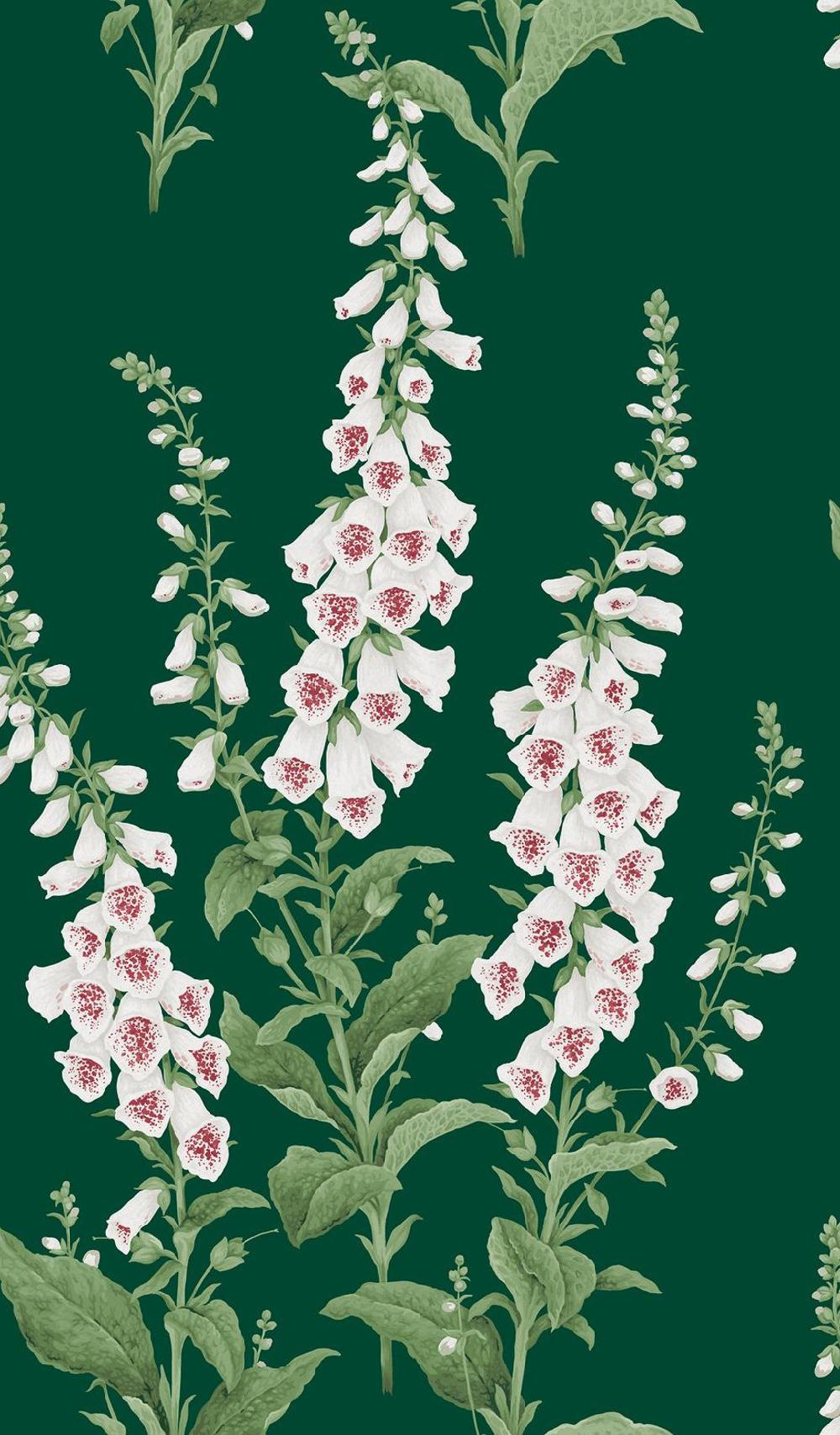 Graham & Brown Foxglove Emerald Wallpaper