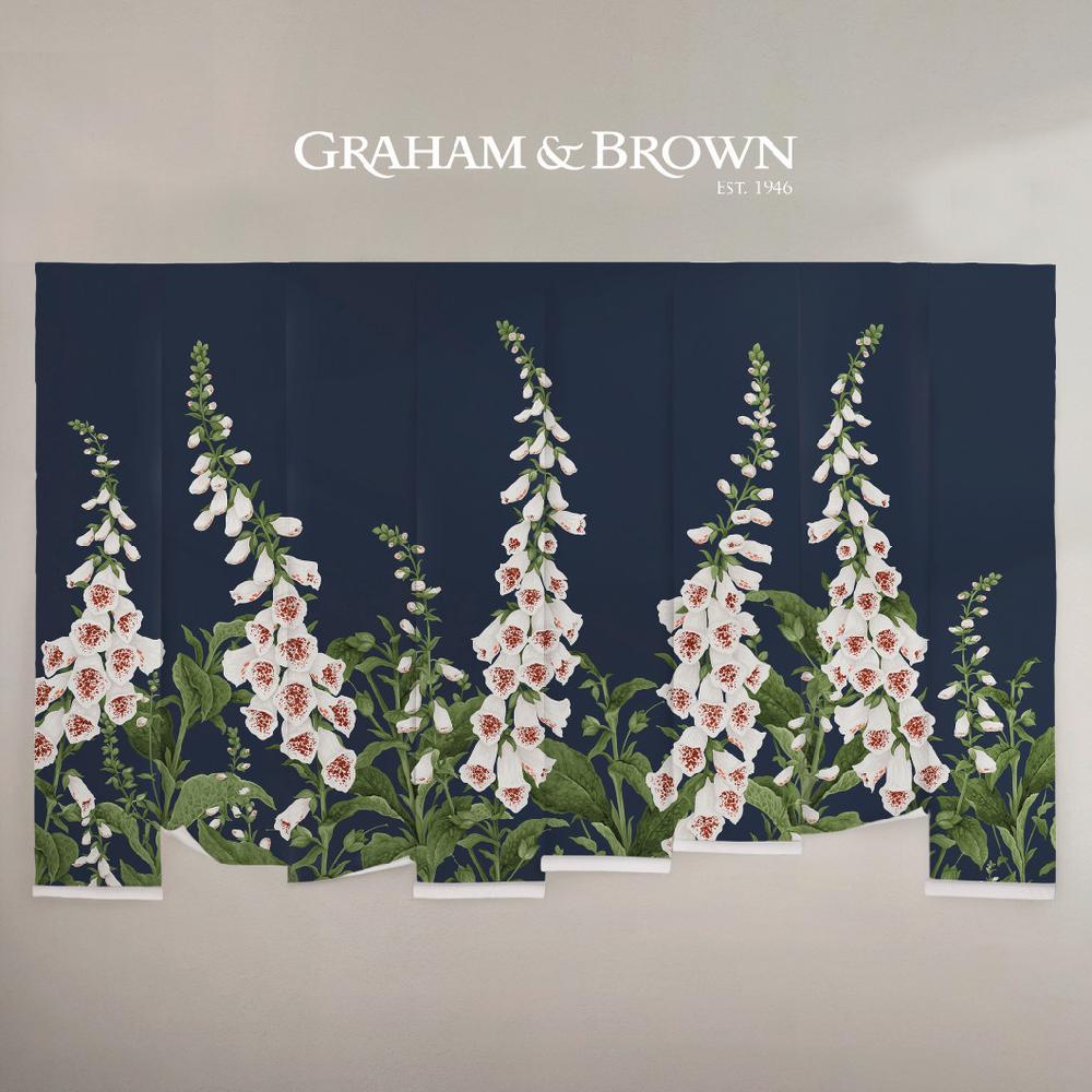 Graham & Brown Foxglove Midnight Mural