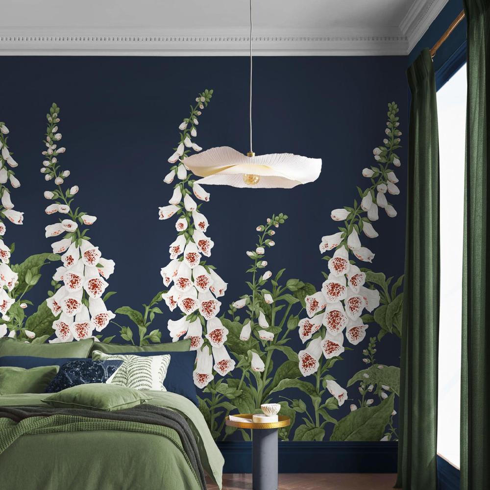 graham & brown Foxglove Midnight Mural
