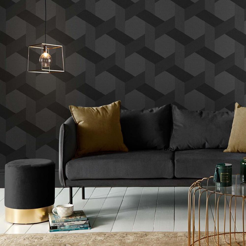 graham & brown Fractal Ground Wallpaper